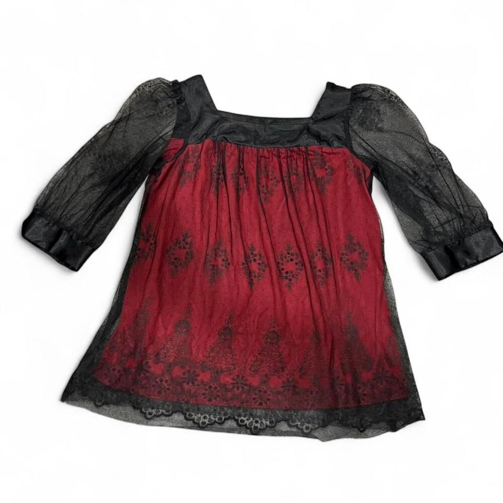 Black & Red Blouse